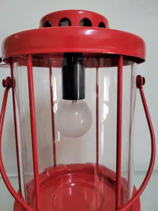 Lampada lanterna rossa da appendere