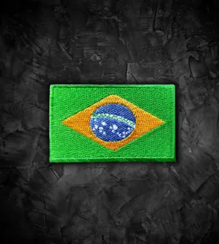 Brasil 🇧🇷 Parche bandera termoadhesiva