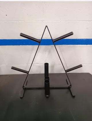 Soporte para discos pesas decathlon domyos