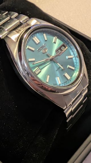 Orologio Seiko Automatico Quadrante Azzurro.