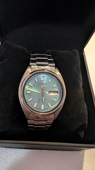 Orologio Seiko Automatico Quadrante Azzurro.