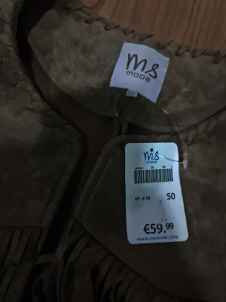 Chaqueta de ante con flecos