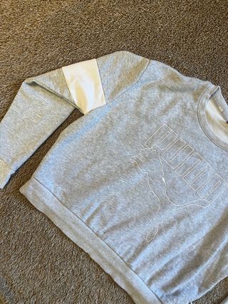 Sudadera Puma Gris Y2K Unisex