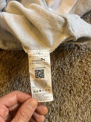 Sudadera Puma Gris Y2K Unisex