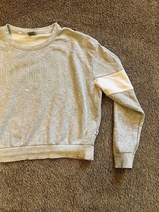 Sudadera Puma Gris Y2K Unisex