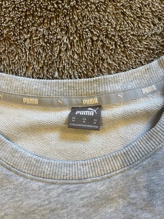 Sudadera Puma Gris Y2K Unisex