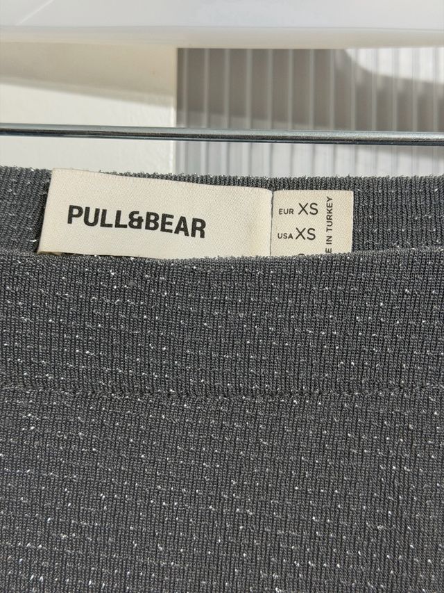 Falda larga de brillos