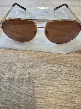 Gafas de sol Police Aviador Dorado Marrón