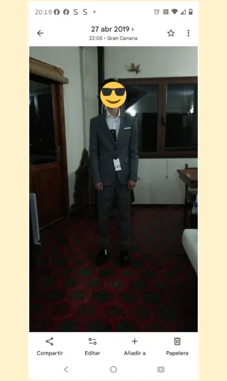 Traje Zara Gris chico