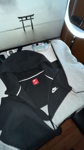 Nike Tech Fleece Hoodie black/grey