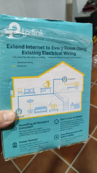 TP-Link AV600 Powerline Kit TL-PA4010P adaptadores