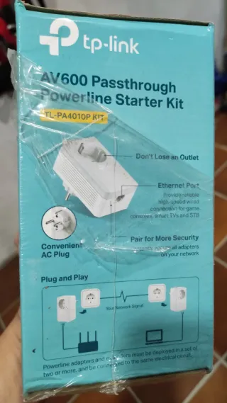 TP-Link AV600 Powerline Kit TL-PA4010P adaptadores