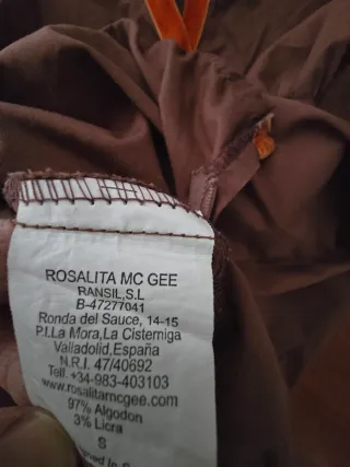 Blusa mujer marrón y naranja