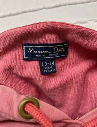 Sudadera rosa Massimo Dutti
