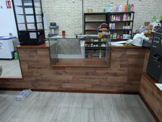 Mostrador Pladur con Panera mostrador de discapaci