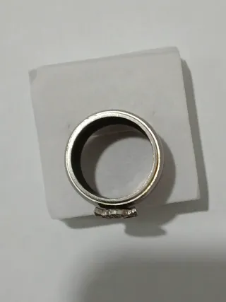 Anel Prata 925 Portuguesa com Contrastes