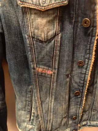 Cazadora vaquera Diesel forrada mujer