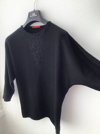 Jersey lana Carolina Herrera negro