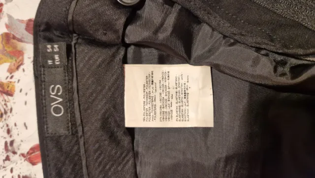 Abito uomo nero taglia 54