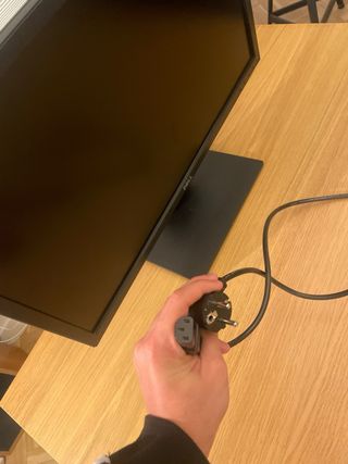 Monitor (pantalla) Dell Negro con base