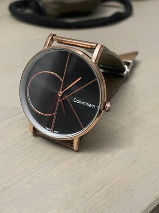 Reloj Calvin Klein Oro Rosa Negro