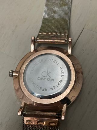 Reloj Calvin Klein Oro Rosa Negro