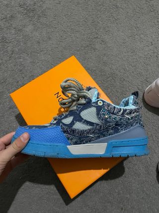 Scarpe Louis Vuitton Blu Multicolor