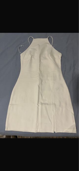 Vestido corto blanco