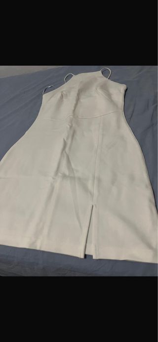 Vestido corto blanco