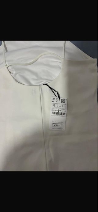 Vestido corto blanco