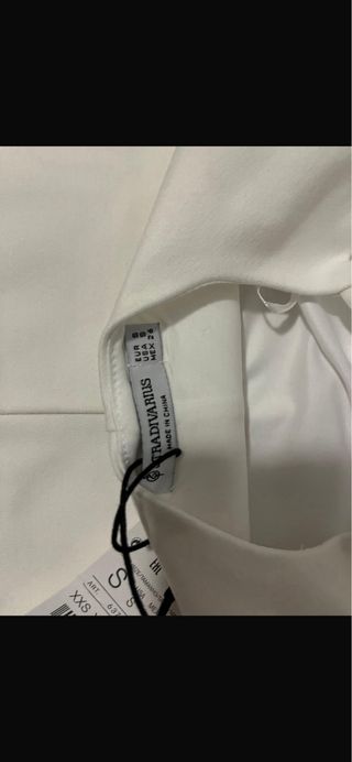 Vestido corto blanco