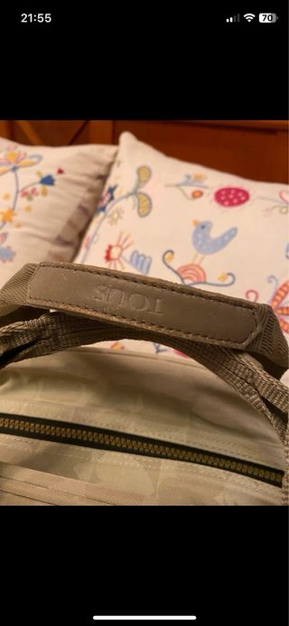 Bolso neceser Tous beige