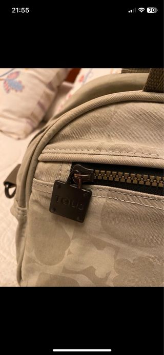 Bolso neceser Tous beige