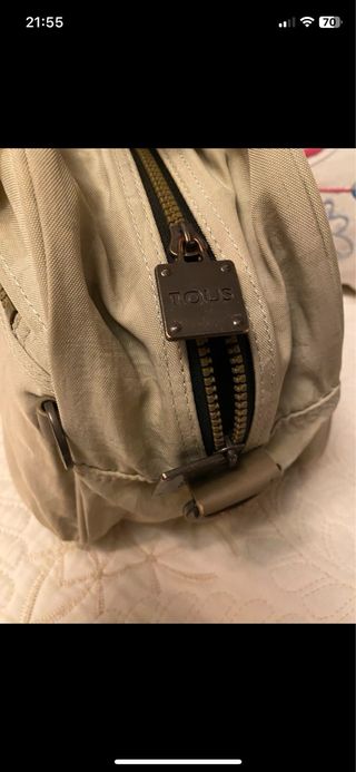 Bolso neceser Tous beige
