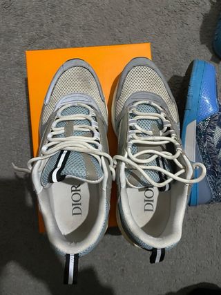 Scarpe Dior Uomo Blu Grigio