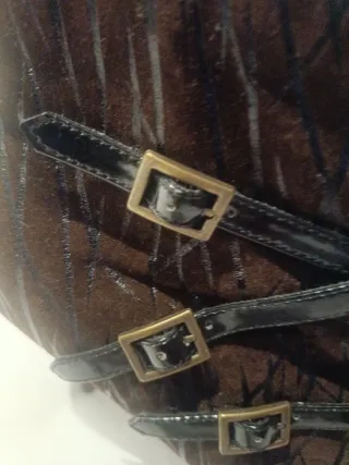 Botines tacón marrones talla 40