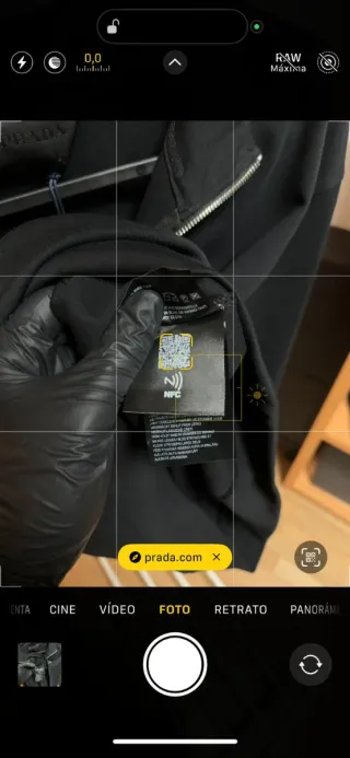 Sudadera Prada Negra Media Cremallera