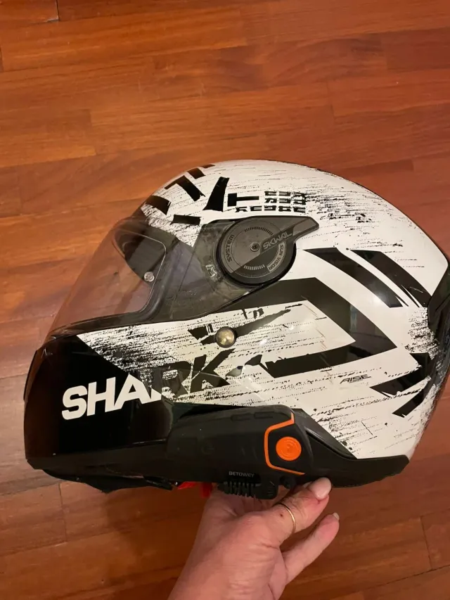 Casco integrale moto Shark con interfono