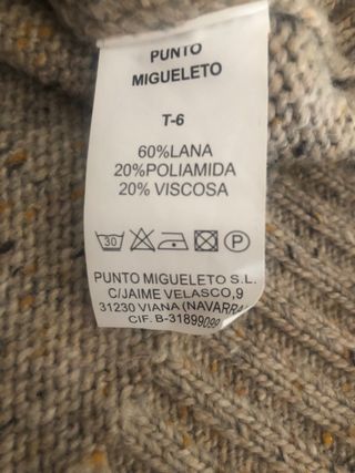 Jersey de punto caballero