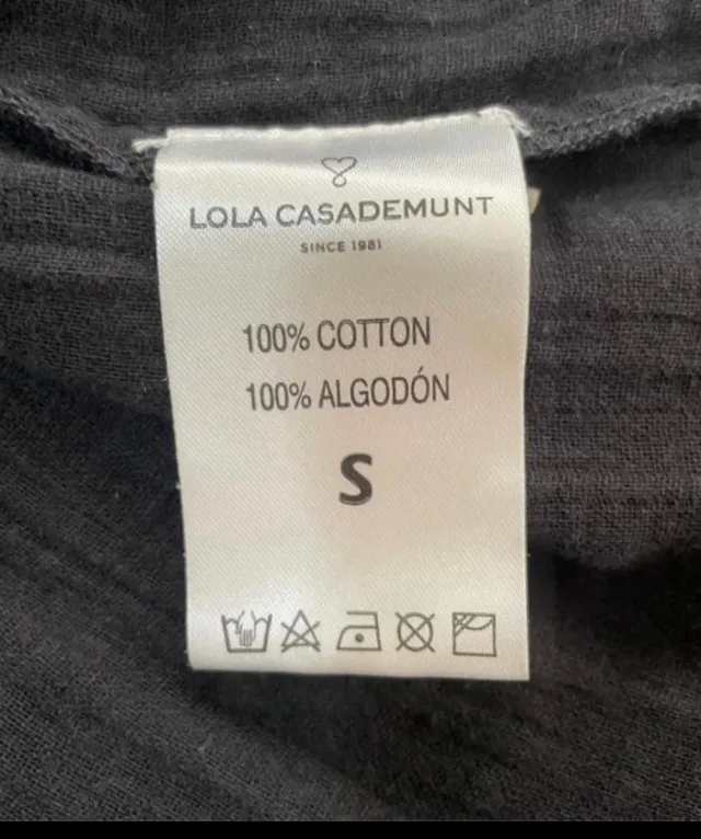 Vestido negro bordado GRACELAND talla única