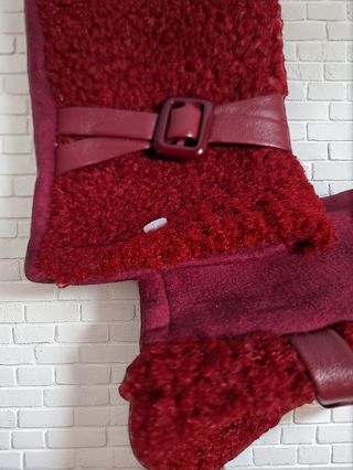 Guantes invierno mujer burdeos táctiles Nuevos