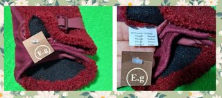 Guantes invierno mujer burdeos táctiles Nuevos