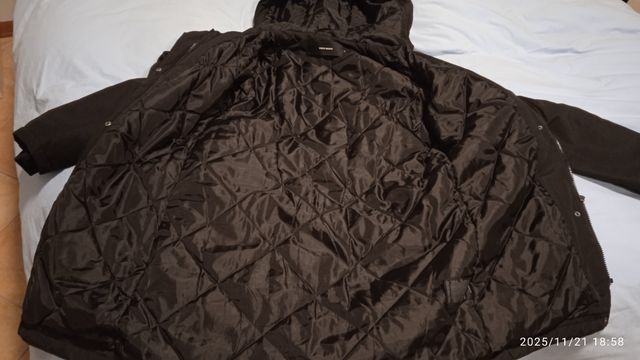 Parka invernale donna , nero con cappuccio