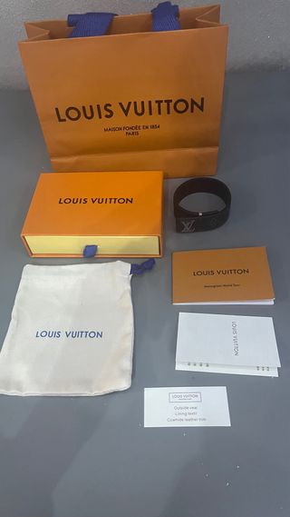 Bracciale Louis Vuitton Monogram Nero
