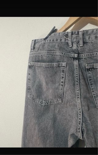 Pull&Bear Pantalón Ancho Gris Talla 42
