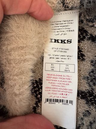 Jersey IKKS largo estampado leopardo T.XS