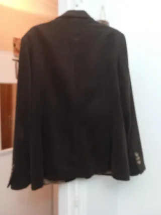 Americana mujer pana marrón chocolate