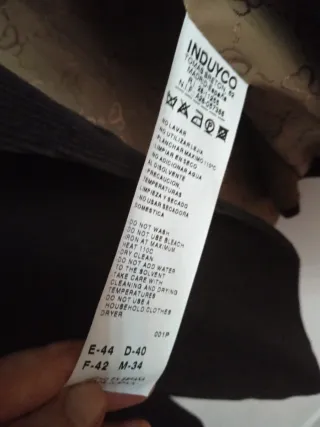 Americana mujer pana marrón chocolate