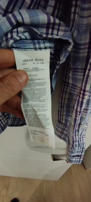 Camisa Armani Jeans Talla M