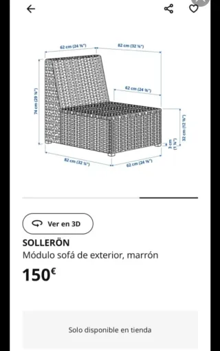 Conjunto sillones exterior Ikea Solleron